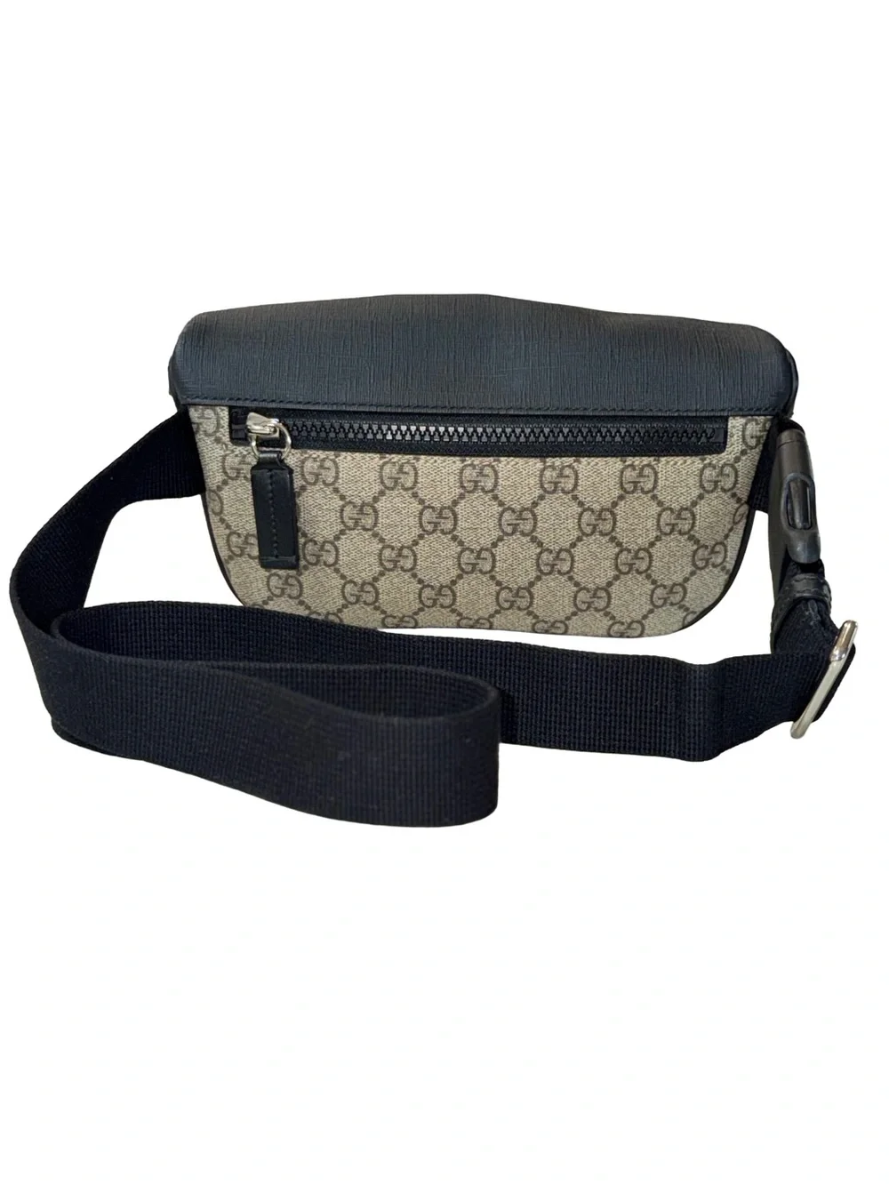 Gucci GG Supreme Eden Belt Bag Medium Beige/Ebony